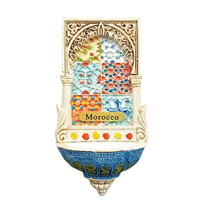 Image of 3D Morocco Fridge Magnet Travel Souvenir Gift Home Kitchen Decoration Magnetic Sticker Collection