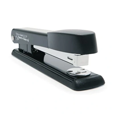 Image of Rapesco R54500B2 Germ Savvy Antibacterial, Marlin Full Strip Metal Stapler, Black