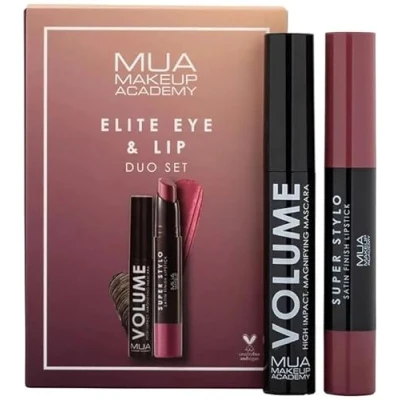 Image of MUA ELITE EYE &amp; LIP SET (SUPER STYLO VOLUME MASCARA LIPSTICK)