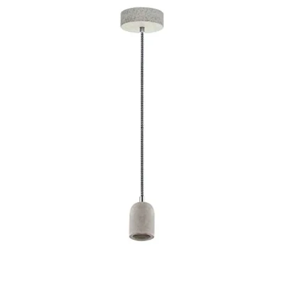 Image of Eglo Pendant Lamp Yorth, 1 Bulb Cord Light, Vintage, Industrial, Steel in Grey, Cable Black, Dining Table Lamp, Living Room E27 Socke