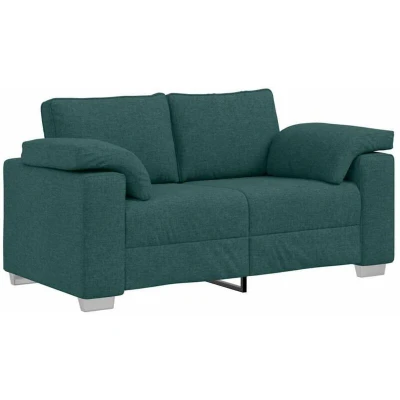Image of vidaXL Sofa with Cushion Dark Green 160 x 77 82 cm Fabric