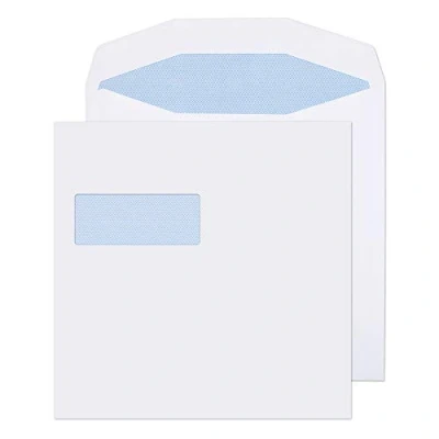 Image of Blake Envelopes Purely Everyday 5702 Quadratische Briefumschläge selbstklebend Mit Hohes Fenster Weiß 220 x mm 100g/m² 250 Stück