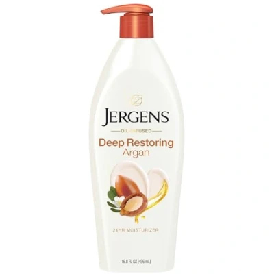 Image of Jergens Deep Restoring Argan Moisturizer, 16.8 Ounce