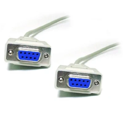 Image of PC Arena DB9 Female F 9 pin RS232 Serial Null Modem Cable 10m