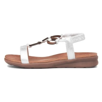 Image of Heavenly Feet Sensation Womens Silver Sandal Size 4 UK Multicolour