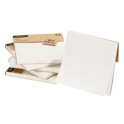 Image of M&amp;G Sticky Notes 3 x Inch, 6pcs Note Pads Sheets Self Stick Strong Sticking Power for Home Office Classroom Books Papers Notebook, White Square Grid