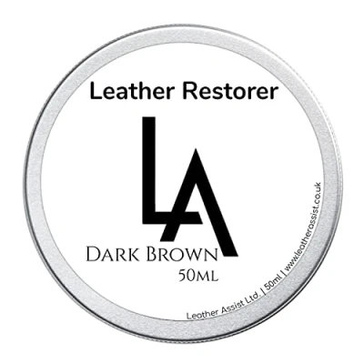 Image of Leather Assist Dark Brown Sofa Furniture Restorer Care Repair and Restore Colour for Faded Scuffed