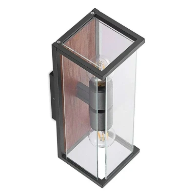 Image of Lucande Elwin wall light, angular, two bulb