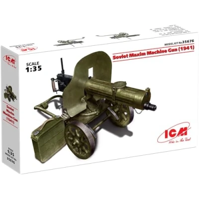 Image of ICM ICM35676 1:35 Soviet Maxim Machine Gun (1941)