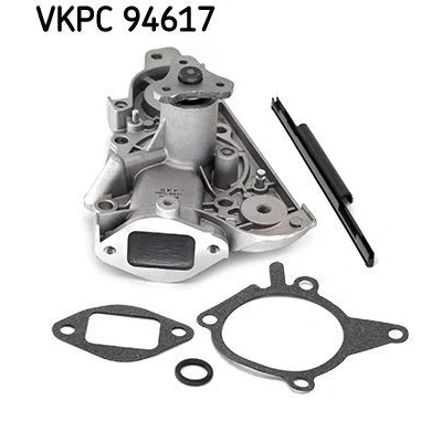 Image of 8ABB15010A, B6BF15010F, ZL0115010A Water pump SKF VKPC 94617 with gaskets/seals Metal for V ribbed belt use MAZDA: MX 5 2, I, 323 F 6