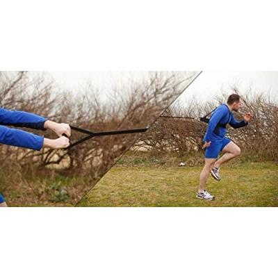 Image of Fitness Health Speed Resistance Power Harness Resistor Sprint Training Heavy Duty Equipment for Rugby and Football Quick release leash one size fits all