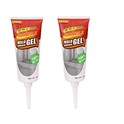 Image of Mould Remover Gel, 2PC 90g Household Magic Mold Mildew Removing Gel Quick Powerful Cleaning Wall Tiles Caulk Pool Stain Cleaner Kitchen Bathroom Toilet Sink