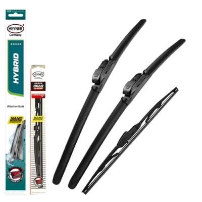 Image of Heyner Wiper Blades Fits: Vauxhall Meriva 2010 onwards Full Set Hybrid Wipers HH2823TL16HRC