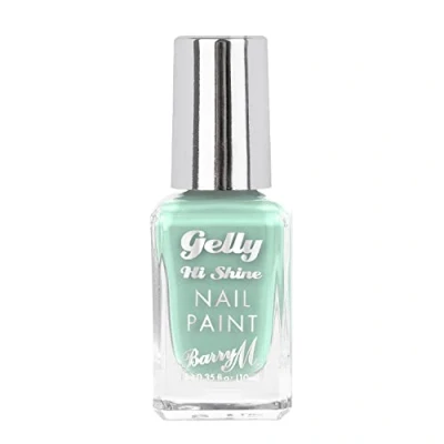 Image of Barry M Gelly Hi Shine Nail Paint, Shade Cactus Green Glossy Polish