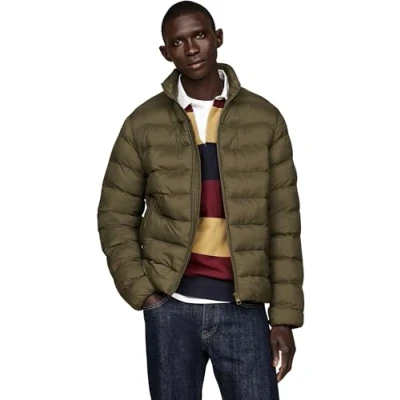 Image of Tommy Hilfiger MID Weight Stand Collar Jacket Light jacket, Men&#039;s, Size: XL, Green