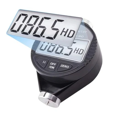 Image of Portable 0 100HD Shore D Hardness Tester Meter Digital Durometer Scale for Rubber, Tire, Plastic, Thermal Flooring, Bowling ball with large LCD Display