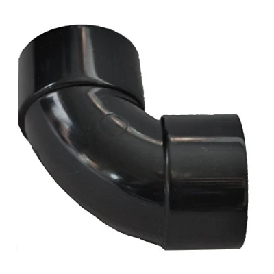 Image of Solvent Black 40mm (43mm) Waste Pipe Swept Bend Pack of 2