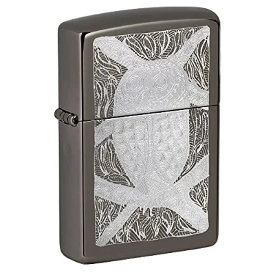 Image of Zippo Lighter, Metal, Black Ice, One Size