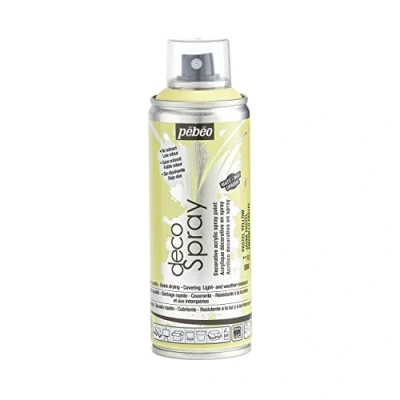 Image of PEBEO 93804 200ml Decospray, Acrylic, Pastel Yellow, 16.5 x 5.2 cm