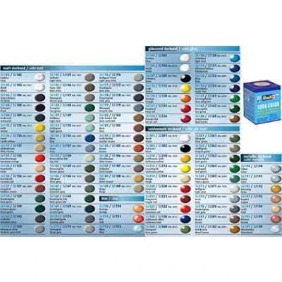 Image of 10 pcs Revell Aqua Color Colour Paints 18ml for Models You can choose the colours