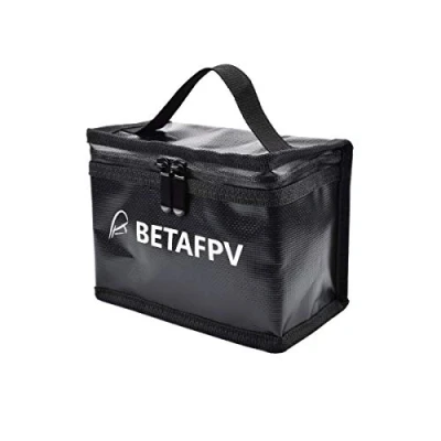 Image of BETAFPV Fireproof Explosionproof Waterproof Safe Lipo Battery Bag for FPV Whoop Storage Charging Fire and Water Resistant Highly Sturdy Double Zipper Guard