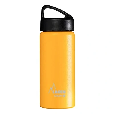Image of Laken Classic Thermal Bottle in Stainless Steel Vacuum Insulated Wide Mouth 500 ml Yellow