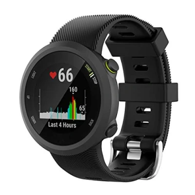 Image of Bexido Strap Compatible with Garmin Forerunner 45/Forerunner 45S, Soft Silicone Sport Replacement Band Wristband Accessory Bracelet for 45S