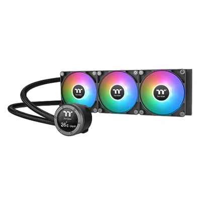 Image of Thermaltake TH360 V2 Ultra ARGB Sync/AlO Liquid Cooler/ARGB Fan 120 * 3/PWM 500 1500rpm/Water Block 2.1&quot; LCD/Black, CL W384 PL12SW A