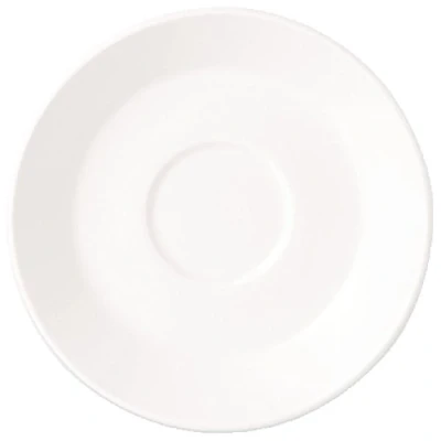 Image of 36X Steelite Simplicity White Slimline Saucers 150mm / Commercial Restaurant Cafe Pub Diner