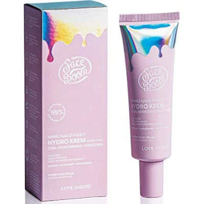 Image of Body Boom Faceboom Dry And Sensitive Skin The Moisturising Soothing Cream Moisturises, Regenerates Nourishes Hydro Face 50 ml