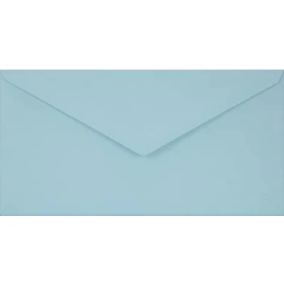 Image of Netuno 100 Light Blue Coloured envelopes DIN DL 110x220mm 4.33x8.66 inches 115gsm Sirio Color Celeste gummed Pointed Flap no Window for Wedding Invitations Christmas Greeting Cards Letters leaflets