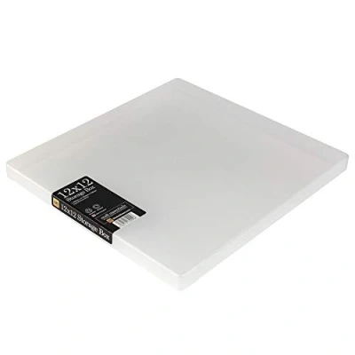 Image of WestonBoxes 12x12 (12.5 x 13.5 Inch / 31 33.5cm) Plastic Storage Box for Scrapbooking and Paper Crafts 2.6 Litre Volume (Pack of 42)