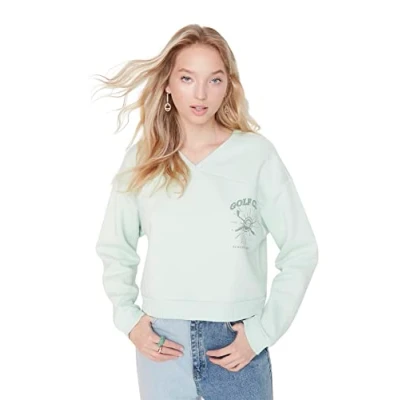 Image of Trendyol Sweatshirt Blue Regular
