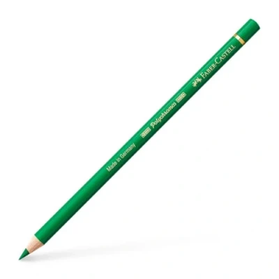 Image of Faber Castell Art &amp; Graphic Polychromos Colour Pencil, (163), Emerald Green, For Art, Craft, Drawing, Sketching, Home, School, University, Colouring
