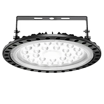 Image of Viugreum 100W UFO LED High Bay Light, 10000LM 6000K 6500K Daylight White Ultra Thin Warehouse Lighting, IP65 Waterproof Commercial Lighting Shop Area Workshop Garage Lights Fixtures