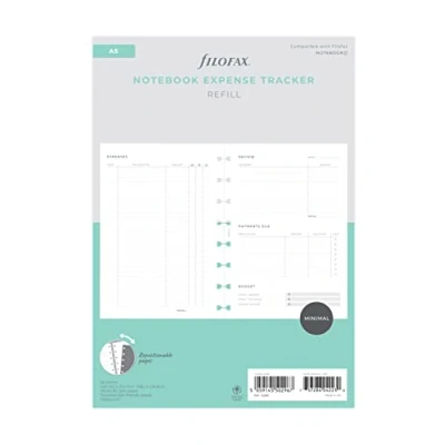 Image of Filofax A5 Refillable Notebook Minimal Activity Planner Refill