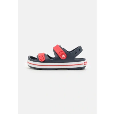 Image of Crocs Crocband Cruiser Unisex Pool slides for kids, Size: 4K, Navy/varsity red Synthetics