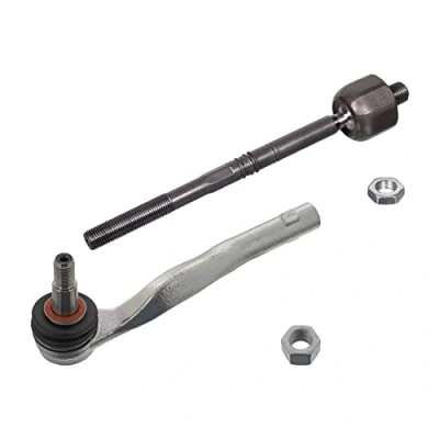 Image of 2043301903, 2043301903S3, 2123302803, A2043301903, A2043301903S3 Tie Rod FEBI BILSTEIN 102765 Front Axle Left with lock nuts
