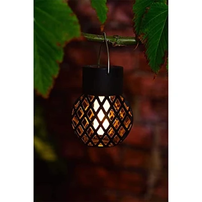 Image of Mason &amp; Jones Solar Powered Morocco Hanging Light Lantern Lamp Outdoor Garden Decoration Yard