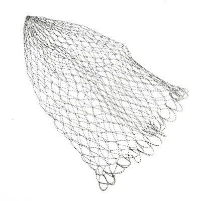 Image of VGEBY Fishing Net,Dia 40/50/60cm Carp Bass Fly Replacement Landing Net Mesh(60) Fishingnet Mesh Green Shallow 42 Inch