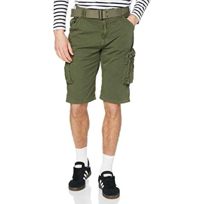 Image of Schott NYC Men&#039;s Ranger 30 Swim Shorts, Vert (Olive), 34