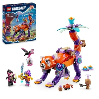 Image of LEGO DREAMZzz 3 in 1 Izzie’s Dream Animals Set, Panda to Turtle Bird Building Toy for 8 Plus Year Old Girls and Boys, Creative Playset with 2 Minifigures, Kids&#039; Birthday Gift Idea 71481