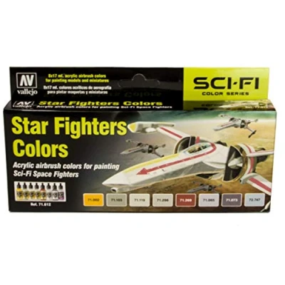 Image of Vallejo VAL71612 AV Model Air Set Star Fighters Colours (8), Multicoloured