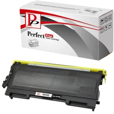Image of Black PerfectPrint Compatible Toner Cartridges Replace TN2005 for Brother Printer HL 2035 2037