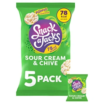 Image of Snack a Jacks Crispy Sour Cream and Chive, Green, 19 g (Pack of 5)