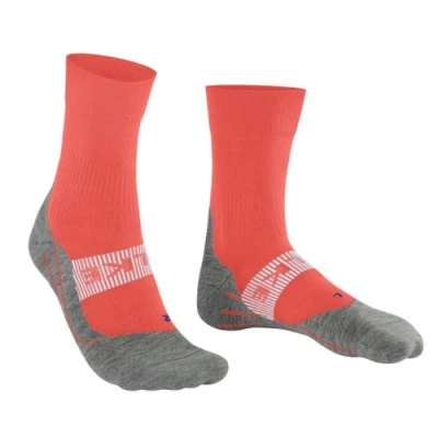 Image of Falke RU4 Endurance Cool Socks Unisex Size 3.5 4 Orange for Optimal Running Comfort