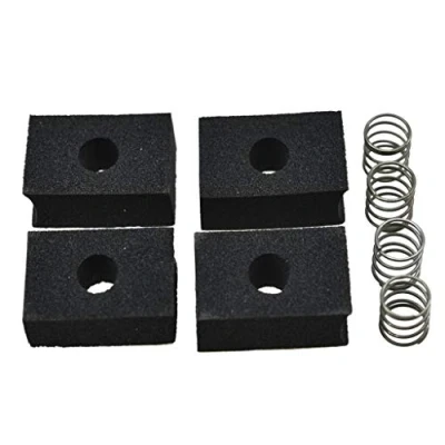 Image of KAISH Pack of 4 Bass Pickup Height Foam Adjustment Pads with Springs for P or Jaquar Pickups