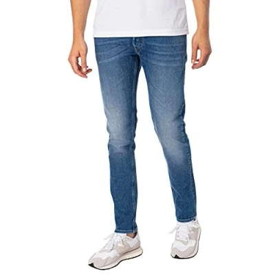 Image of REPLAY Adult M1008 Willbi Jeans, Medium Blue 009 1, 31W / 30L