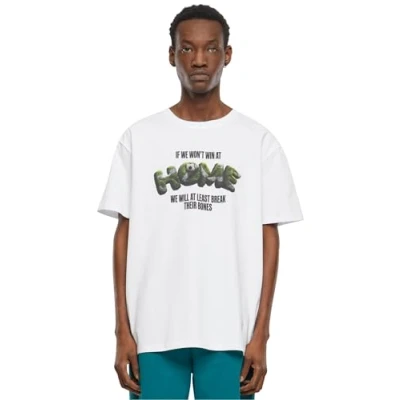 Image of Mister Tee Men&#039;s Upscale T Shirt Home Heavy Oversize Tee, 100% Cotton, White, L