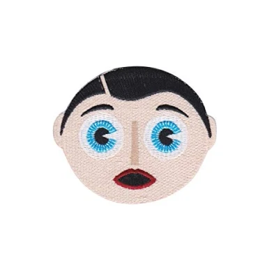 Image of Frank Sidebottom Chris Sievey Patch Badge Embroidered Iron on Applique Souvenir Accessory